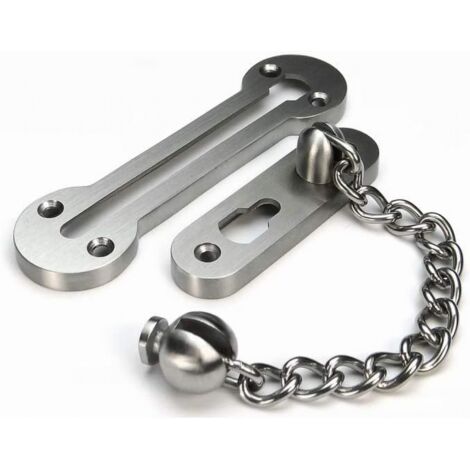 Chaîne de porte coulissante de sécurité extra épaisse en acier inoxydable massif 304 pour porte d'entrée (1/5)