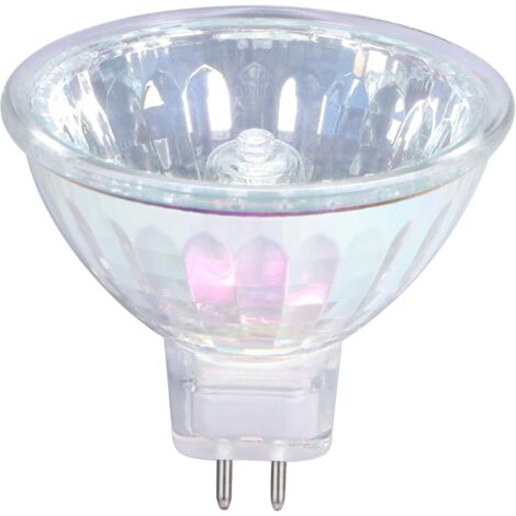 Ampoules halogènes MR16 20 W 12 V GU5.3, angle de faisceau de 36°, blanc chaud dimmable, 2 broches, durée de vie de 4 000 heures, dichroïques (lot de 6) (1/5)