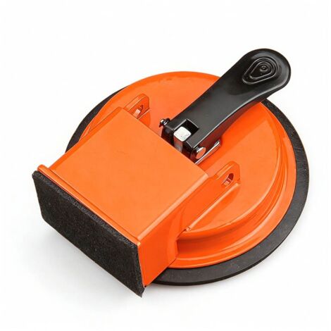 Ventouse de réparation pour sols : ventouse ABS à une seule prise, force de traction de 50 kg, réparation sans traces des sols en bois et en carrelage, orange (1/5)