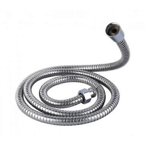 Flexible de douche de 3 m, en acier inoxydable argenté (1/5)