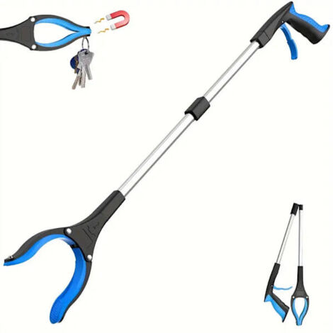 LYERCW - Pince à déchets KY-Tech 81 cm pour adultes, pliable et aimantée, idéale pour les personnes handicapées (bleue). (1/5)