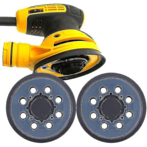 2 kits pour ponceuses orbitales Dewalt DWE64233 et N329079 Plateau de rechange pour disque de ponçage auto-agrippant 5 pouces, 8 trous, compatible avec Dwe6421-b (1/3)
