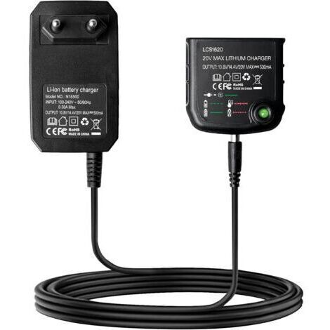 Chargeur au lithium 18 V/20 V, 18 V pour batterie Black & Decker, BL2018, BL2018-XJ, BL1518, LBXR20-OPE LBXR20, LB20, LBX20, LBX4020, LB2X4020, LBXR2020-OPE BL1514