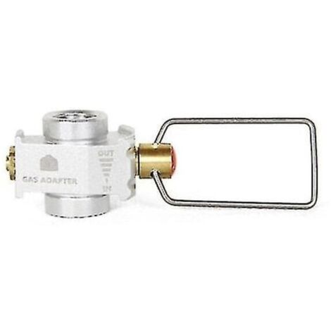 Adaptateur de conversion de gaz Gas Saver Plus pour réservoir plat, avec valve de conversion pour camping (1/5)