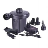Gonfleur électrique, pompe à air électrique portable 12 V CC/230 V CA avec 3 embouts (pile non incluse)