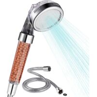 Pommeau de douche avec tuyau et filtre, 3 réglages. Pulvérisateur d'eau haute pression