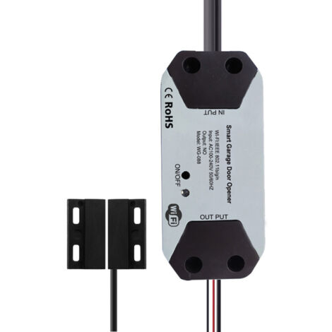 Contrôleur de porte de garage WiFi intelligent - Compatible Tuya et Smart Life avec commande vocale Alexa Google