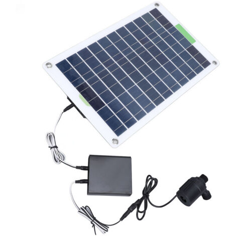 Pompe à eau solaire professionnelle en silicium monocristallin, hauteur de refoulement de 5 m (16,4 pi), 100 W, avec réservoir de stockage d'énergie.