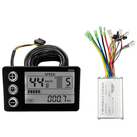 Contrôleur intelligent pour vélo électrique 15A avec écran LCD rétroéclairé, kit d'outils de conversion pour vélo électrique, accessoire pour vélo classique en vélo électrique (1/5)
