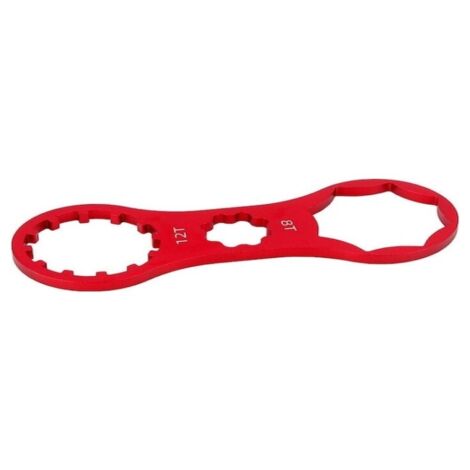Clé à épaulement pour fourche avant de VTT, outil de réparation et de démontage d'amortisseur Santo XCM/XCR/XCT/RST, rouge 8T-12T (1/5)