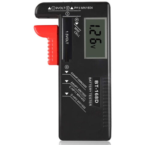 Indicateur de capacité de batterie portable, testeur de niveau de batterie au lithium compact, voltmètre de batterie, détecteur de tension de batterie (1/5)
