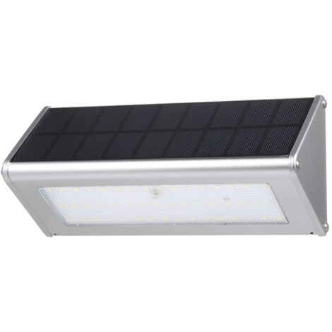 Applique murale solaire radar, 48 LED 1100 lumens, étanche, boîtier aluminium pour jardin, terrasse, garage