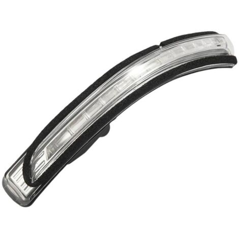 Clignotant LED pour Rétroviseur Gauche, Compatible KIA Rio 2012-2016, Remplace 87614-1W000, ABS Noir et Transparent