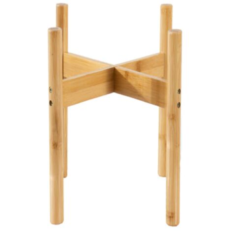 Support pour plantes hj-001, étagère en bambou et bois pour plantes en pot, décoration intérieure et extérieure pour la maison et le bureau, porte-fleurs simple