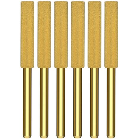 Diamant Affuteur Affuteuse de Chaine Tronçonneuse – Lime à pierre pour Scie à Chaîne 4,8 mm – pour aux tronçonneuses et limes – kit de 6 pièces (1/5)