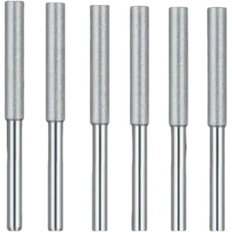 Tête d'affûtage en émeri pour chaîne de tronçonneuse, tête d'affûtage pour lime à chaîne de tronçonneuse, Argent 4.0, lot de 6 (1/5)