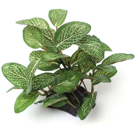 Plante artificielle pour aquarium, décoration pour aquarium, imitation bois et plastique. (1/4)