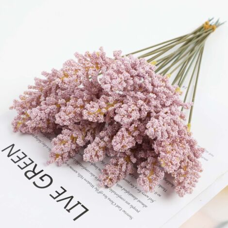 Épi de blé artificiel en mousse, style champêtre, décoration intérieure, photographie de mariage, fausse fleur, rose. (1/5)