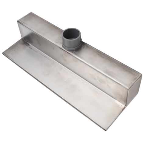 Déversoir de cascade décoratif en acier inoxydable 304 pour cour, jardin, villa et piscine, 300 mm
