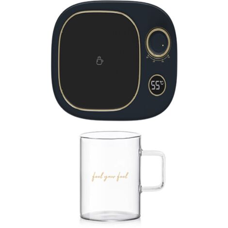 Sous-verre thermostatique avec minuteur et tasse - Bleu (1/5)