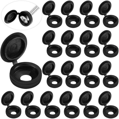 Vis avec capuchon décoratif monobloc, cache-vis en plastique, cache-vis décoratif disgracieux, vis autotaraudeuses avec bouchons de trou monobloc (1/5)