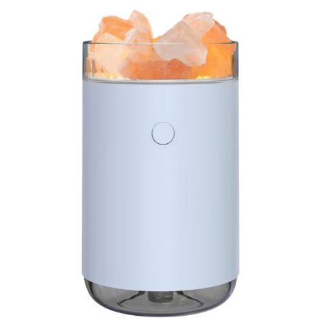Humidificateur pierre de sel cristalline, lumière colorée, 260 ml, diffuseur brume silencieux USB pour huiles essentielles (1/5)