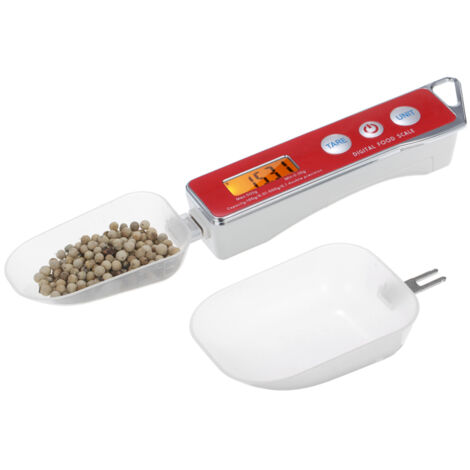 Balance à cuillère électronique doseuse, Capacité de 0,05 g à 500 g, Fonction tare, Pour cuisine domestique