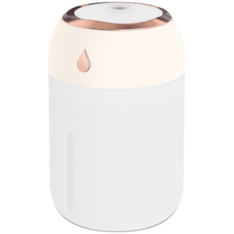 Humidificateur 330ml brume colorée veilleuse 7 couleurs silencieux USB 2 modes brumisation froide (1/5)