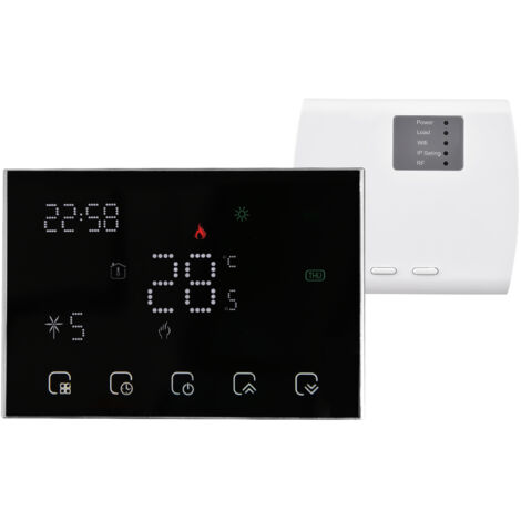 Thermostat intelligent programmable avec écran tactile LED, compatible avec Google Home, pour chaudières à gaz (1/5)