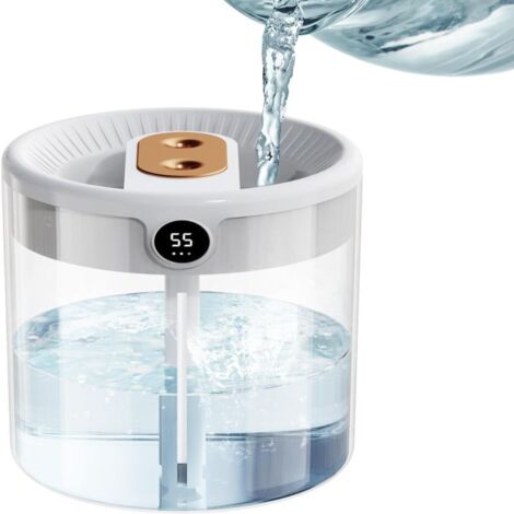 Humidificateur intelligent 1,3L brume froide remplissage haut 20h autonomie 26dB double buse 360° facile remplir nettoyer (1/5)