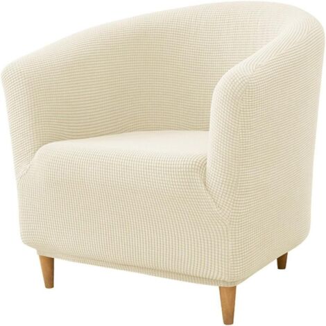 Housse de canapé intégrée, housse de canapé en jacquard damas, housse de protection haute élasticité pour meubles, fauteuil de salon, convient aux enfants et aux animaux domestiques, beige (1/5)