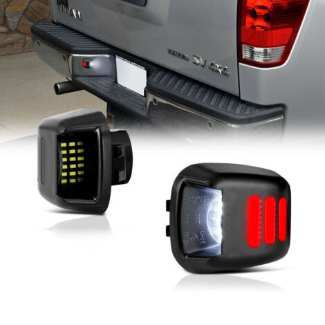 Éclairage de plaque d'immatriculation arrière pour Nissan Frontier, Armada, Titan et Xterra W/R (1/5)