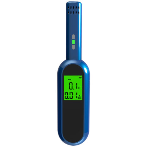 Détecteur d'alcoolémie portable (0,0 %-0,19 %) à réponse rapide avec écran LCD, pour usage personnel, à domicile ou lors de fêtes. (1/5)