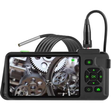 Endoscope industriel écran IPS 4,5 pouces, 1080p, caméra serpent 6 LED, IP67, 2M pixels, carte TF (1/5)