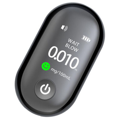 Mini éthylotest portable sans contact, à réponse rapide, avec écran TFT et voyant lumineux tricolore. (1/5)