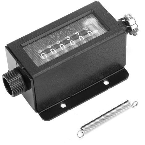 Compteur de poinçonnage mécanique réinitialisable à 6 chiffres D94‑S 0‑999999 (1/5)
