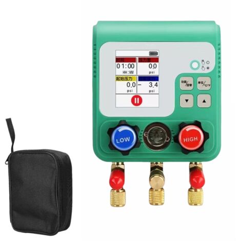 Manomètre électronique numérique pour réfrigérant de climatisation, fluorure, manomètre à vide, réparation automobile