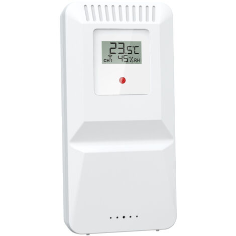 Capteur de température et d'humidité extérieure sans fil, compatible avec WiFi 5065, 5087, 5107-2, affichage °C/°F (1/4)