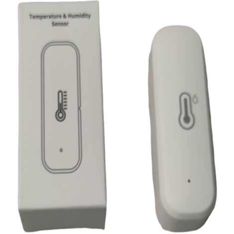 Détecteur d'humidité intelligent sans fil Wi-Fi pour usage domestique, blanc (1/4)
