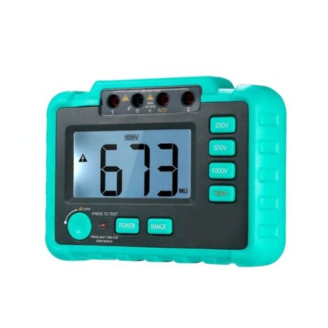 Testeur de résistance d'isolement numérique WinsPEAK VC60B+ avec écran LCD, mégohmmètre, DC 250 V/500 V/1000 V, AC 750 V