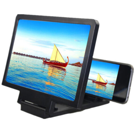 Support loupe d'écran universel pour téléphone, agrandisseur pliable 3D, protection des yeux, amplificateur d'affichage vidéo, réduit fatigue oculaire