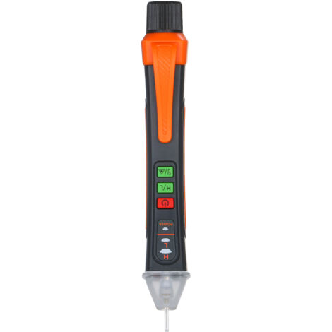 Testeur de tension alternative portable sans contact NJTY en forme de stylo avec alarme sonore et lumineuse, lampe torche LED et stylo (1/5)