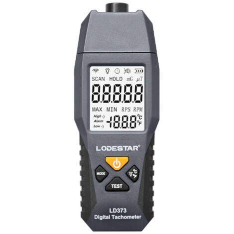 Tachymètre laser numérique LD373, compteur de vitesse sans contact 100–30 000 tr/min, testeur de rotation moteur ventilateur avec écran LCD (1/5)