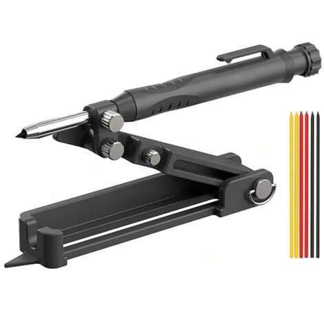 Outil de traçage multifonctionnel pour maquettes alliage d'aluminium/plastique, bois, contour, mesure, jauge