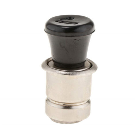 Allume-cigare 12 V en métal et plastique, allume-cigare escamotable pour voiture, accessoire de remplacement pour prise allume-cigare compatible avec la plupart des véhicules automobiles (1/5)