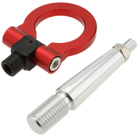Crochet de remorquage pliable pour voiture de course Mitsubishi Lancer EX, anneau de remorquage rouge (1/5)