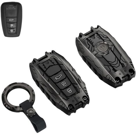 Étui de protection en métal lourd facaizhu pour porte-clés (Type B Noir) (1/5)