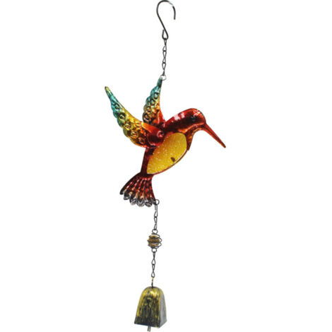 Carillon éolien en forme d'oiseau, ornement suspendu, carillon à plusieurs tubes, décoration à suspendre pour Thanksgiving, maison, jardin, balcon, cour, église, fête ou Noël (1/5)