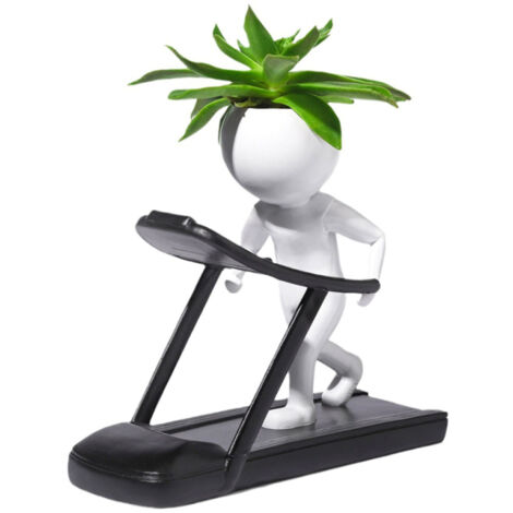 Jolis pots de fleurs pour plantes succulentes, décoration créative pour tapis de course, yoga, musculation, bureau, maison, petits pots (1/5)