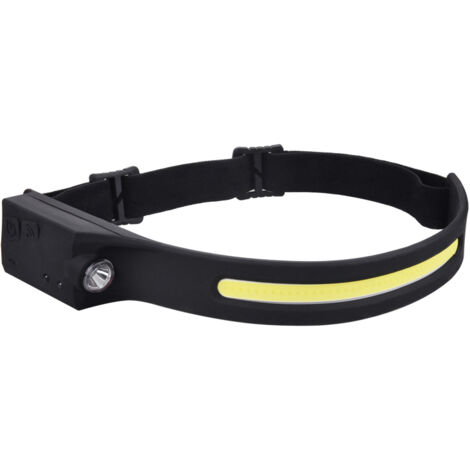 Lampe frontale à induction rechargeable, étanche IPX4, idéale pour les sports de plein air, le camping, le vélo et la pêche